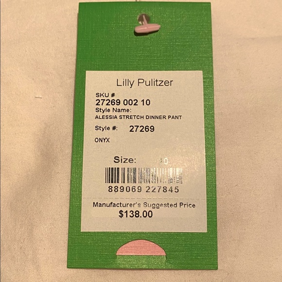 NWT Lilly Pulitzer Alessia Stretch Dinner Pant 10 - Picture 2 of 2